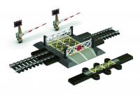 This single-track level crossing can be adapted perfectly to suit your layout needs: •	There is an option for alternative modern and steam era gates.  •	Different road sections will be available to be clipped on.  •	There are additional level crossings to